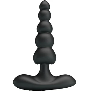 PRETTY LOVE - VIBRADOR ANAL SIDNEY 10 VIBRAÃÃES PRETO